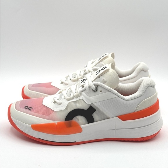 On Cloud The Roger Pro 2 Tennis Shoe Size 7.5 Womens White/Flame NEW without box - Picture 2 of 7